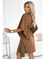 Dámské šaty SOFIA 287-39 cappuccino - Numoco Dámské šaty SOFIA 287-39 cappuccino - Numoco
