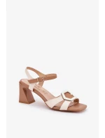 Sandály na podpatku  model 210692 Step in style