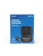SAVIO BEZDRÁTOVÁ BLUETOOTH SLUCHÁTKA 5.3 S MIKROFONEM, ANC, ENC, QC TWS-12