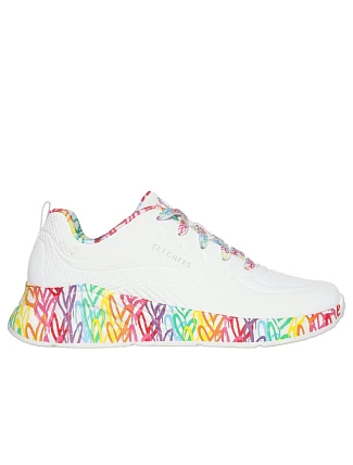 Dámské tenisky Skechers UNA LITE EXUBERANT HEARTS 177976 WMLT