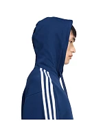 Pánská mikina adidas Essentials 3-Stripes French Terry Hoodie, tmavě modrá, KY4203