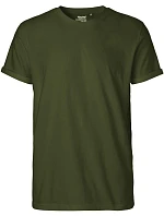 Neutral O 60012 Pánské bio tričko s ohrnutými rukávy 77.6012 military Neutral O 60012 Pánské bio tričko s ohrnutými rukávy 77.6012 military