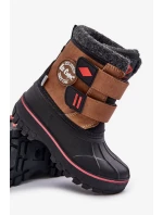 Dětské sněhule na suchý zip Lee Cooper Camel Dětské sněhule na suchý zip Lee Cooper Camel