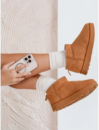 Dámské sněhule na platformě camel FashionStreet ZY1074