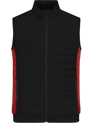 Daiber JN 1864 Pánská vesta s podšívkou 02.1864 black/red melange Daiber JN 1864 Pánská vesta s podšívkou 02.1864 black/red melange