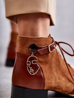 Dámské kožené kozačky Maciejka 5743A-29 Hněde