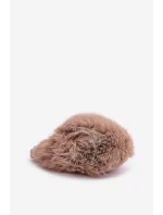 Dámské Kožešinové Pantofle Tmavě Béžové Wladisa