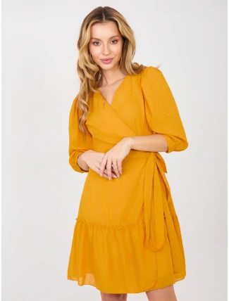 Šaty LK SK 508027.34P tmavě žluté