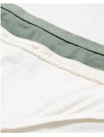 Dámské brazilské kalhotky 2 pack 163337 1A223 - 75910 - zelená/bílá - Emporio Armani Dámské brazilské kalhotky 2 pack 163337 1A223 - 75910 - zelená/bílá - Emporio Armani