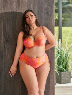 Plavková podprsenka s plnými košíčky Ava SK 214 Tangerine