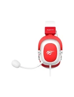 Herní sluchátka Havit H2002d bílá/červená
