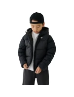 Chlapecká péřová bunda 4F M621 tmavě černá 4FJWAW25TDJAM621 20S