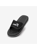 Pánské plážové žabky na suchý zip k bazénu černé Kubota