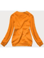 Světle oranžová dámská tepláková mikina se stahovacími lemy (W01-69) Světle oranžová dámská tepláková mikina se stahovacími lemy (W01-69)