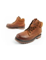 Wrangler Yuma pánské boty sable boots smart leather hnědá bílá