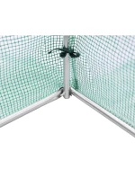 SKLENÍK ZAHRADNÍ TUNEL 200X300X200CM PE KONSTRUKCE ZELENÁ OCEL