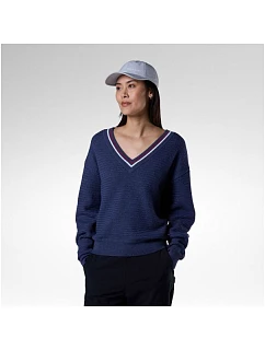 Dámský svetr ROSSIGNOL W Knitted V Neck, tmavě modrý