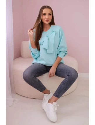 Bavlněná halenka s mašlí mincovna Bavlněná halenka s mašlí mincovna