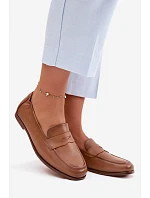 Mokasíny z přírodní kůže Vinceza 18121 Camel