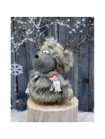 FURNISHED RENNIFER WITH ILLUMINATED TORCH Grey 20x35x47CM dětské