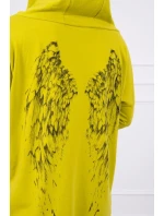 Mikina s potiskem křídla kiwi Mikina s potiskem křídla kiwi