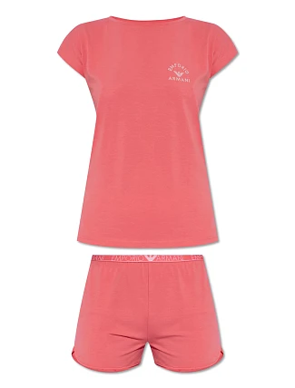 Dámské pyžamo 164794 4R223 05373 korálové - Emporio Armani