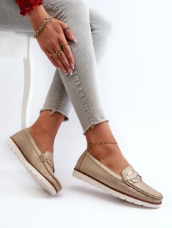 Dámské Mokasíny Z Ekokože Zlaté Nestalia