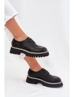Dámské Mokasíny Se Šněrováním Big Star NN274052 Černé Dámské Mokasíny Se Šněrováním Big Star NN274052 Černé