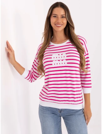 Halenka RV BZ A790.47 bílá růžová Halenka RV BZ A790.47 bílá růžová