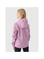 Dívčí softshellová větruodolná bunda 4F Junior 4FJWAW24TSOFF261-54S s membránou neodry 5000