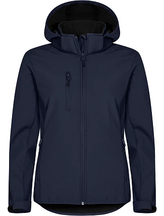Clique Classics Softshell Hoody W Dámská 3-vrstvá softshellová bunda s kapucí 67.0917 dark navy Clique Classics Softshell Hoody W Dámská 3-vrstvá softshellová bunda s kapucí 67.0917 dark navy