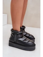 Nízké Sněhule Na Silné Podešvi D.Franklin Černé DFSH371011