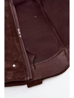 Dámské Kožené Koby Jočky S Dekorací Na Sloupku Čokoládové Darella