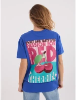 Tričko D12022AH02645W tmavě modré