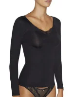 Dámské tričko s dlouhým rukávem 19185 černá - Ysabel Mora Dámské tričko s dlouhým rukávem 19185 černá - Ysabel Mora