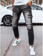 Pánské džínové kalhoty jogger černé FashionStreet UX4038
