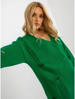 Dámský kardigan LC SW 8042.12x zelená - FPrice Dámský kardigan LC SW 8042.12x zelená - FPrice
