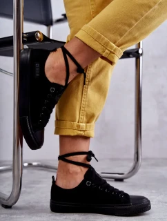 Dámské nízké Materiál tenisky Big Star KK274009 Černá