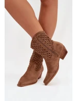 Boty na podpatku model 223852 Step in style Boty na podpatku model 223852 Step in style