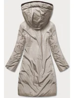 Hnědo/cappuccino dlouhá oboustranná zimní bunda (l22-9852-300/62) Hnědo/cappuccino dlouhá oboustranná zimní bunda (l22-9852-300/62)