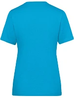 Daiber JN 1807 Dámské pracovní tričko z bio bavlny - Solid 02.1807 turquoise