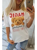 Kouzelná halenka s potiskem bílá