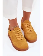 Dámské Semišové Tenisky Big Star RR274846 HI-POLY SYSTEM Žluté