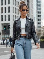Dámská kožená bunda EKLIN black FashionStreet TY4554
