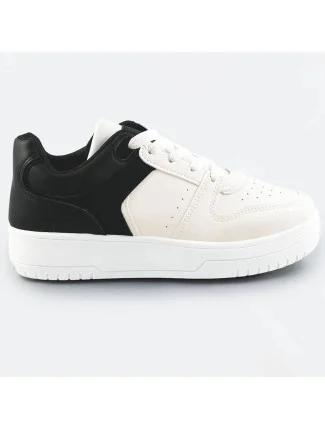 Bílo-černé dvoubarevné dámské tenisky sneakers (XWH2120X) Bílo-černé dvoubarevné dámské tenisky sneakers (XWH2120X)