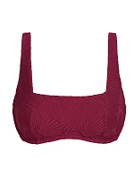 Dámské plavky DIM SWIMWEAR SHELL WIRED BRA - DIM - tmavě červená Dámské plavky DIM SWIMWEAR SHELL WIRED BRA - DIM - tmavě červená