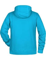 Daiber 8024 Pánská raglánová mikina s kapucí 02.8024 turquoise