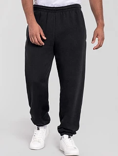 Fruit of the Loom Iconic Premium Elasticated Cuff Jog Pants Tepláky z těžké bavlny 16.4056 black