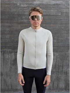Cyklistická mikina POC M's Thermal Lite LS Jersey, béžová