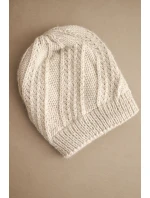 Dámská zimní čepice z vlny K441 béžová